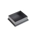 Plastic Deep Bases Black 35 x 30 x 10 mm