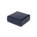 Plastic Earring Box Blue With Blue Pad 55x55x20mm